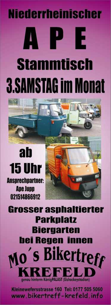 Ape Treffen in Krefeld